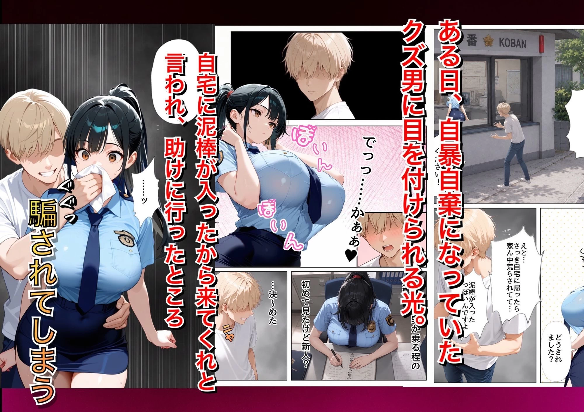 d_753841 | 男嫌いな新卒警官を監×してマゾメス化させた結果【メスガキばすけっと】 - サンプル画像3