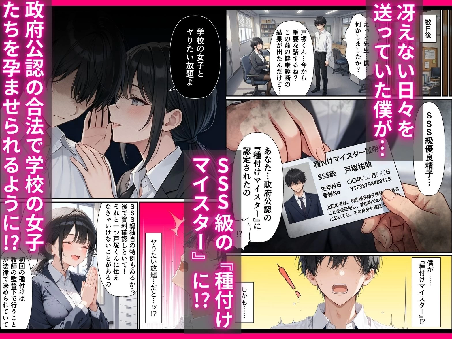 d_764830 | SSS級精子！？―政府公認種付けマイスターになった僕が性悪ギャルを指名する―【令和狸合戦そいやっさ】 - サンプル画像2