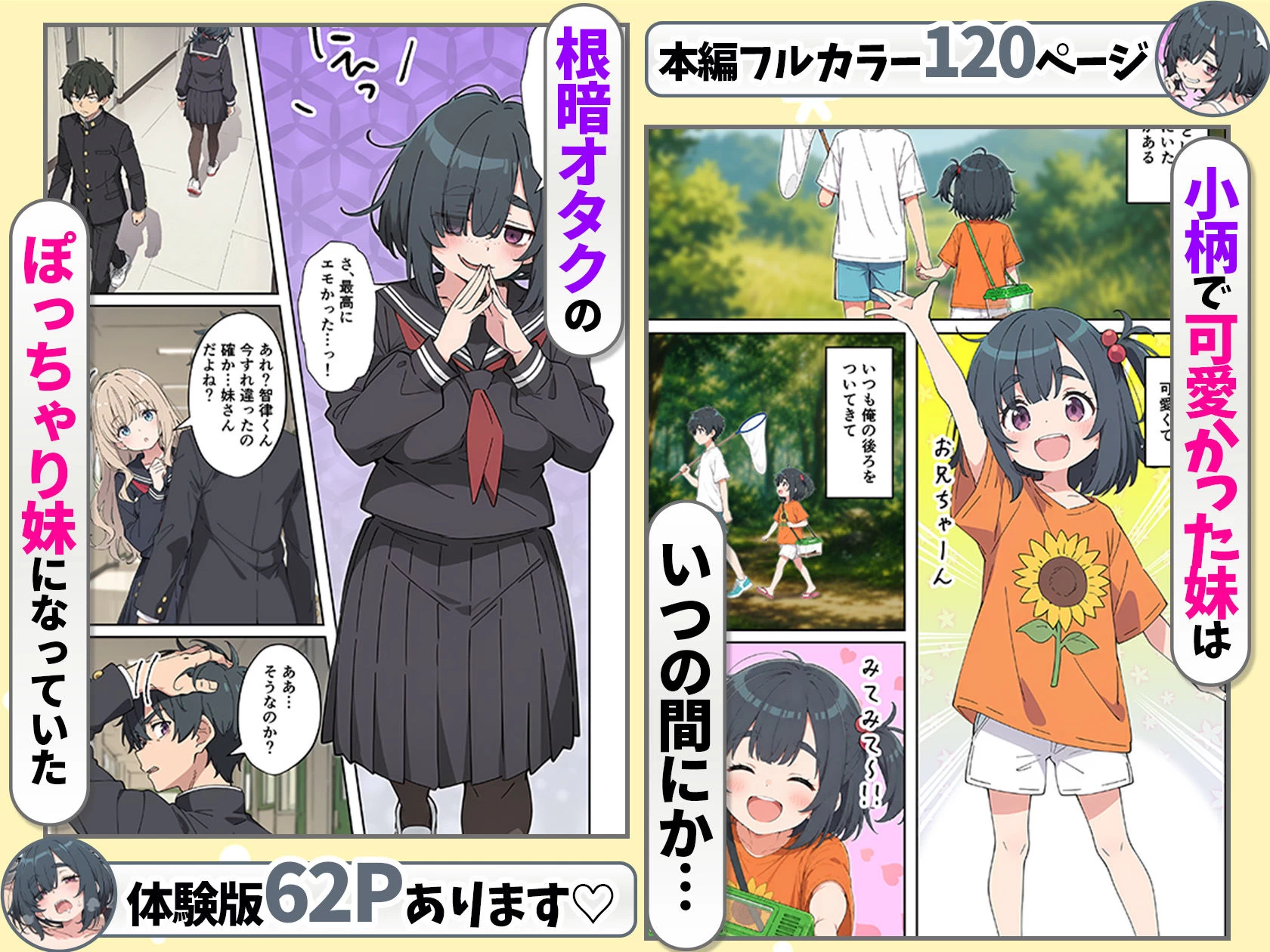 d_765306 | むちシコボディの妹に勃起がバレたことをきっかけにむちむち密着イチャラブセックスする話【あくめくん】 - サンプル画像2