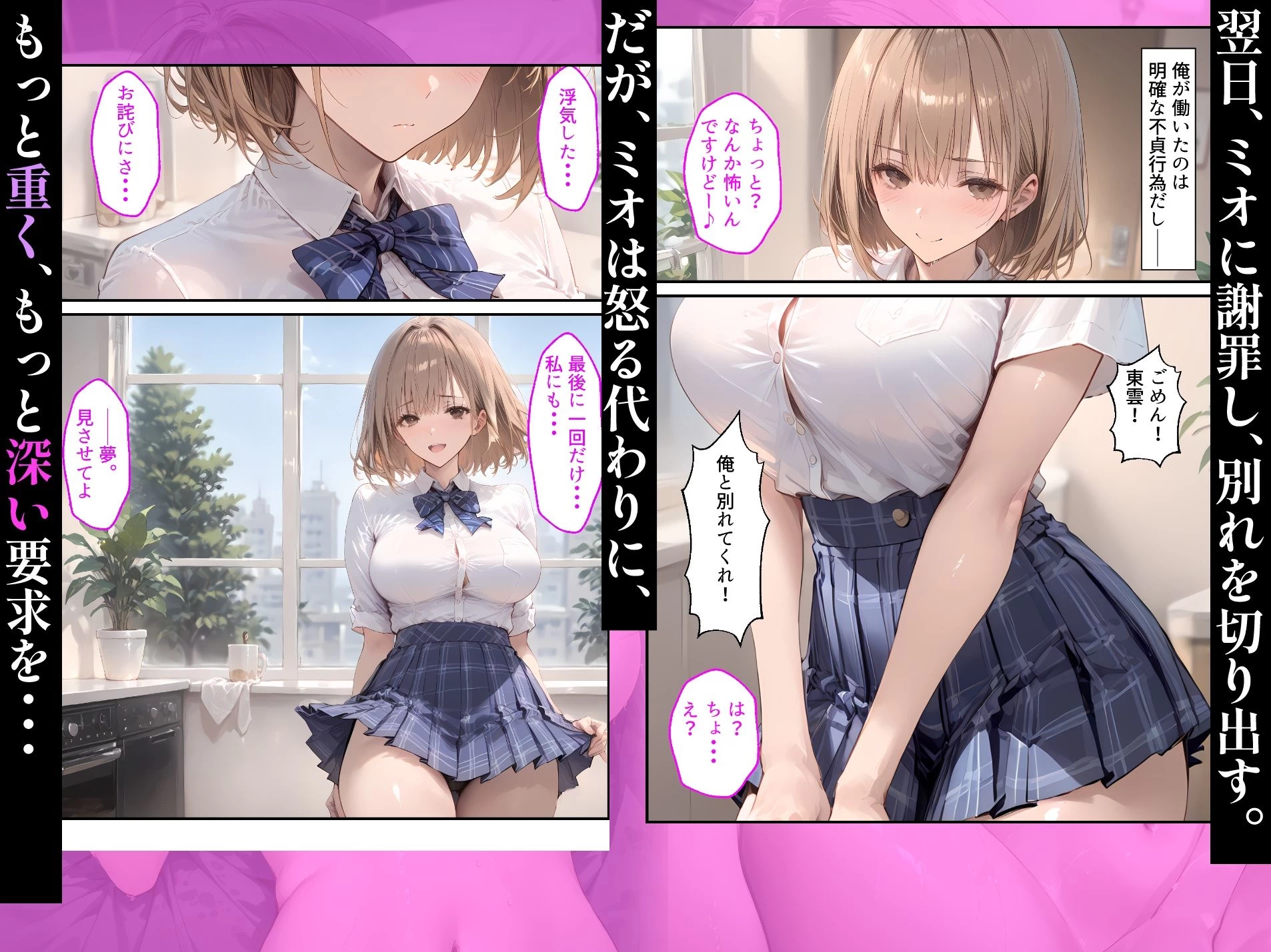 d_767703 | 【漫画】幼なじみとの浮気で人生初セックスしたら、嫉妬した彼女の中出しおねだりが止まらない話【しろぐみ】 - サンプル画像7